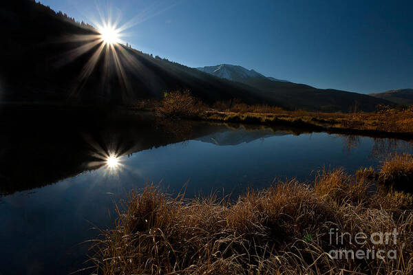 Landscape Poster featuring the photograph Brilliant Sunrise by Steven Reed