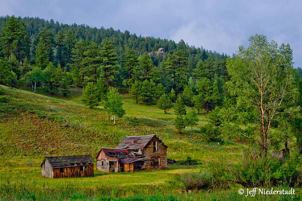 Colorado Poster featuring the photograph Broken cabin by Jeff Niederstadt