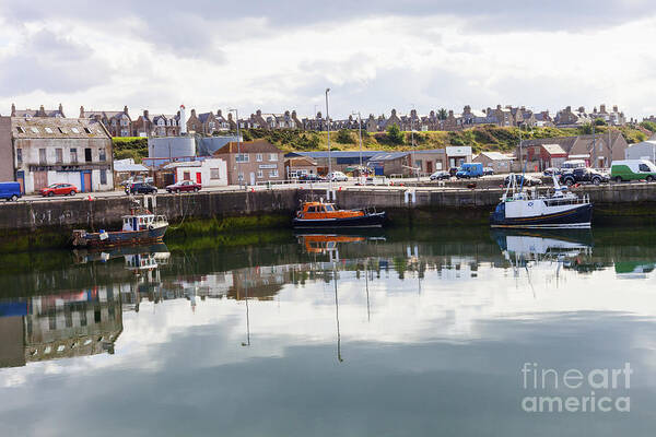 Buckie Poster featuring the photograph Buckie Harbour by Diane Macdonald