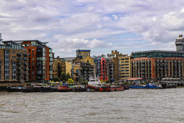 Colorful Poster featuring the photograph Butler's Wharf by Gary Hall