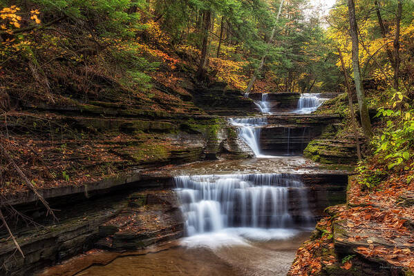 Waterfall Poster featuring the photograph Buttermilk Creek by Mark Papke