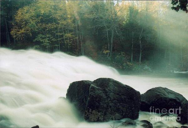 Flowing Water Poster featuring the photograph Buttermilk falls by Jeffery L Bowers