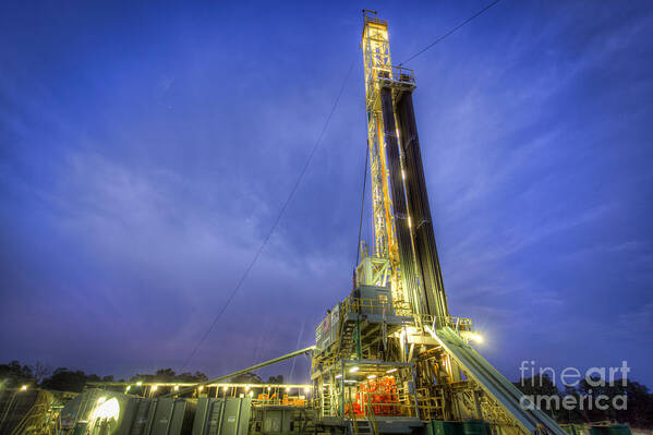 Oil Rig Poster featuring the photograph Cac003-78 by Cooper Ross