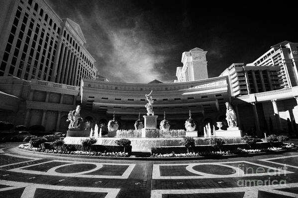 Caesars Poster featuring the photograph caesars palace luxury hotel and casino Las Vegas Nevada USA by Joe Fox