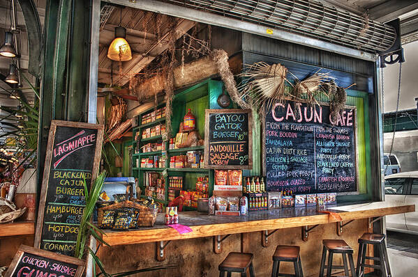 New Orleans Poster featuring the photograph Cajun Cafe by Brenda Bryant