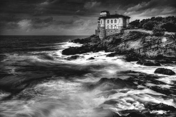 Coast Poster featuring the photograph Calafuria. by Antonio Grambone