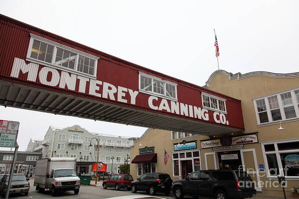 Monterey Poster featuring the photograph Calm Morning At Monterey Cannery Row California 5D24782 by Wingsdomain Art and Photography