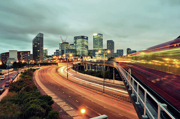 Built Structure Poster featuring the photograph Canary Wharf by Thank You For Choosing My Work.
