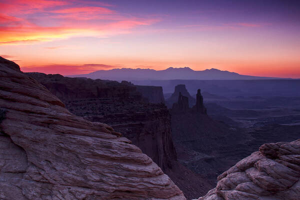 Mesa Arch Poster featuring the photograph Canyonlands Sunrise by Debby Richards