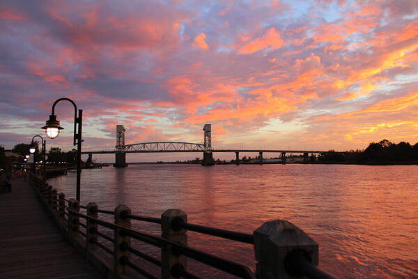 Bridge Poster featuring the photograph Cape Fear Bridge by Cynthia Guinn