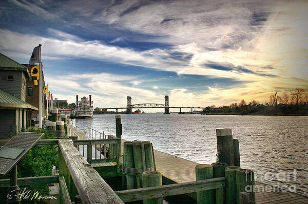 Wilmington Poster featuring the photograph Cape Fear Riverwalk by Phil Mancuso