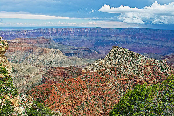 Cape Royal Two On North Rim/grand Canyon National Park Poster featuring the photograph Cape Royal Two on North Rim of Grand Canyon-Arizona by Ruth Hager