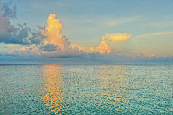 Scenics Poster featuring the photograph Caribbean Sea At Sunrise by Adventure photo