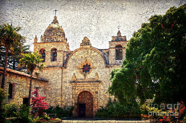 Mission Poster featuring the photograph Carmel Mission by RicardMN Photography