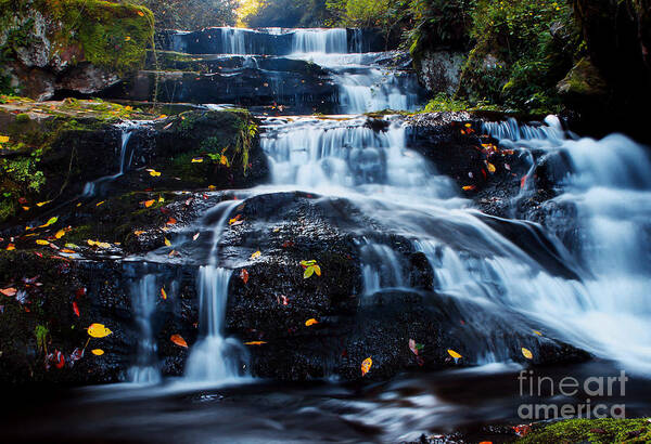 Waterfall Poster featuring the photograph Cascade In Cosby II by Douglas Stucky