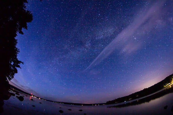 Stars Poster featuring the photograph Catching the Milky Way Galaxy by Kirkodd Photography Of New England