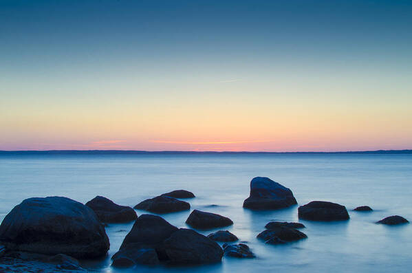 Cedar Tree Neck Poster featuring the photograph Cedar Tree Neck Sunrise by Steve Myrick