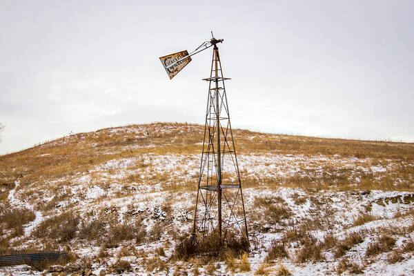 Challenge Poster featuring the photograph Challenge Windmill 1 by Chad Rowe