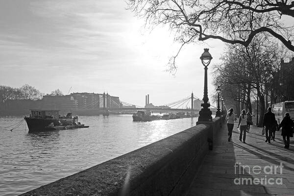 Chelsea Poster featuring the photograph Chelsea Embankment London UK 3 by Julia Gavin