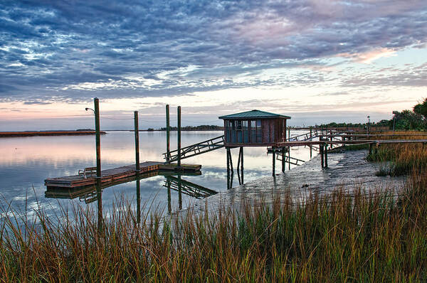 Water Poster featuring the photograph Chisolm Island Docks by Scott Hansen