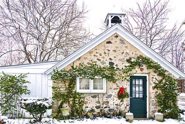 House Poster featuring the photograph Christmas Cabin by Betty Eich