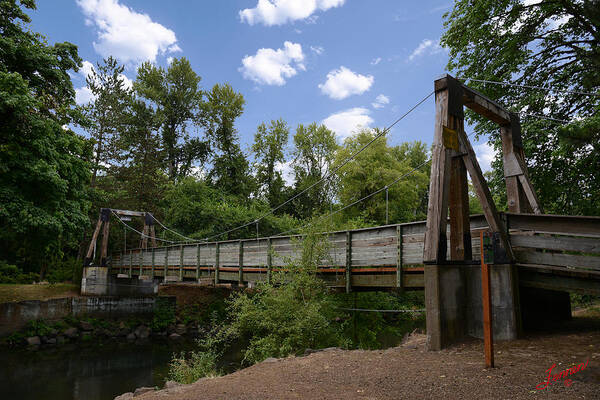 Dallas Poster featuring the photograph City of Dallas Park Bridge by Charles Fennen