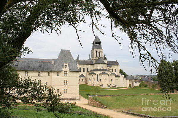 Cloister Poster featuring the photograph Cloister Fontevraud View - France by Christiane Schulze Art And Photography