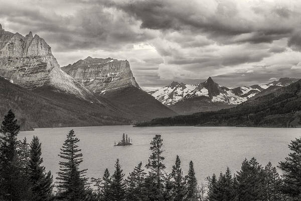 Art Poster featuring the photograph Cloudy Mountain Top by Jon Glaser