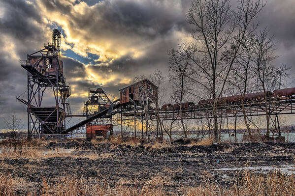 Belt Poster featuring the photograph Coal Loader by Chris Bordeleau