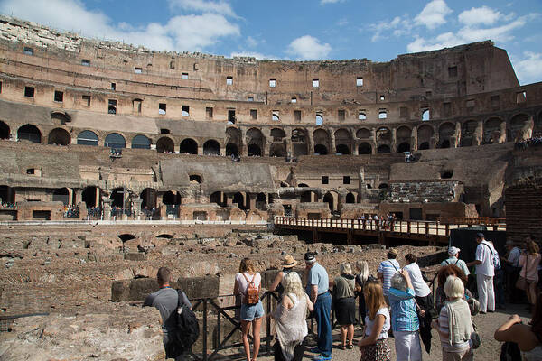 Coliseum Poster featuring the photograph Coliseum interior by Allan Morrison