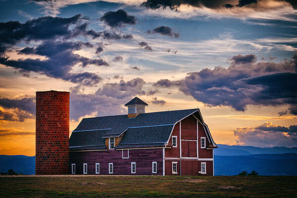 Old Poster featuring the photograph Colorado Barn by Darren White