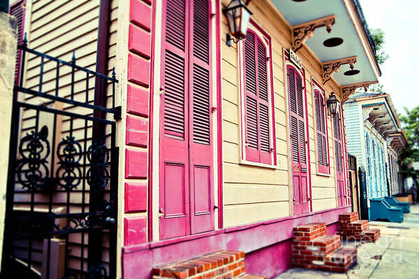 New Orleans Poster featuring the photograph Colorful Houses by Sylvia Cook