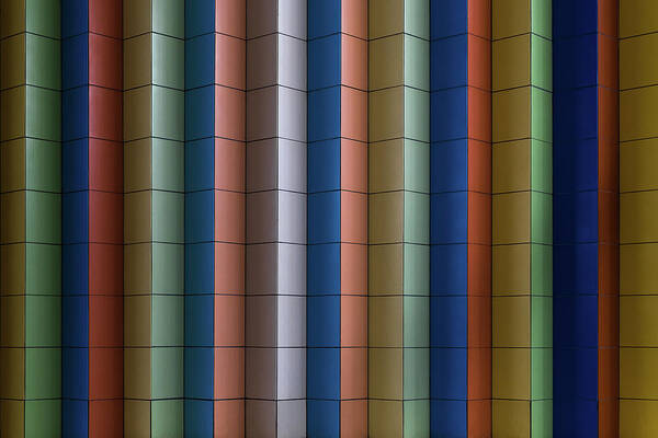 Color Poster featuring the photograph Colorful Stripes by Rolf Endermann