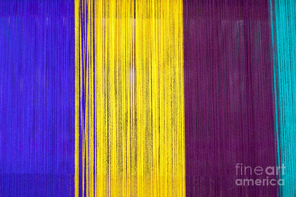 Background Poster featuring the photograph Colourful textile close-up by Jorge Duarte Estevao