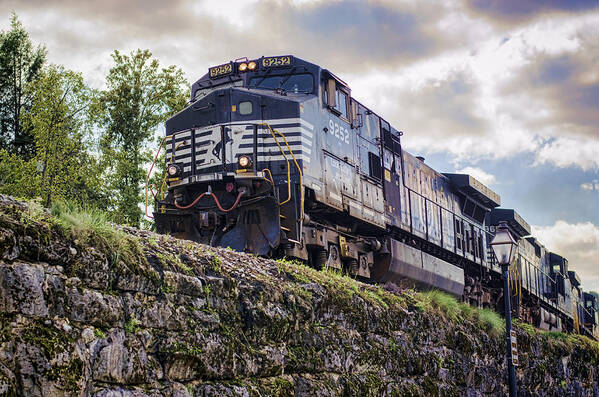 Jonesborough Poster featuring the photograph Coming Down the Tracks by Heather Applegate