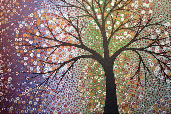 Tree Poster featuring the painting Constellations by Amy Giacomelli