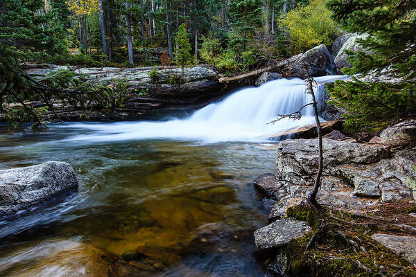 Copeland Falls Poster featuring the photograph Copeland Falls Rockies by Ben Graham