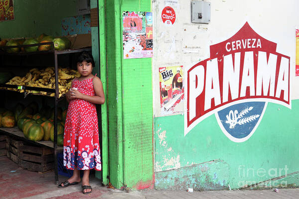 Panama Poster featuring the photograph Corner Shop Panama by James Brunker