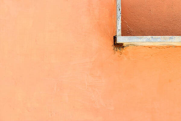 Orange Wall Poster featuring the photograph Corner Shot by Prakash Ghai