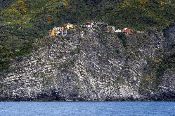 Ancient Poster featuring the photograph Corniglia La Spezia Italy by Georgi Djadjarov