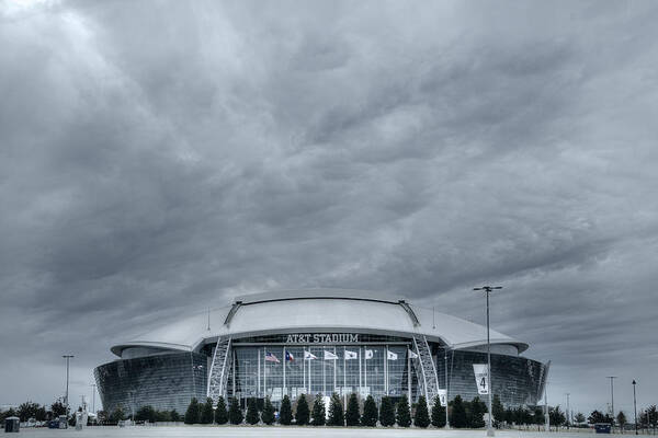 Joan Carroll Poster featuring the photograph Cowboy Stadium by Joan Carroll