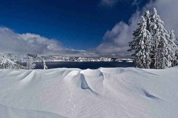 Crater Lake Poster featuring the photograph Crater Lake 040913B by Todd Kreuter