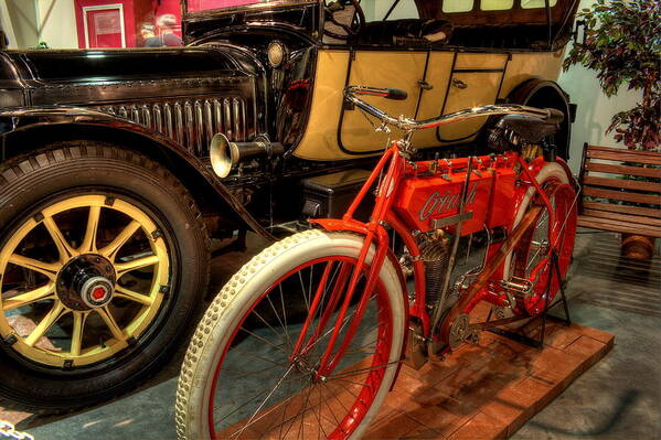 Crouch Poster featuring the photograph Crouch Motorcycle by David Dufresne