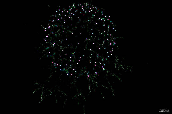 Fireworks Poster featuring the photograph Crows Feet FW by Teresa Blanton