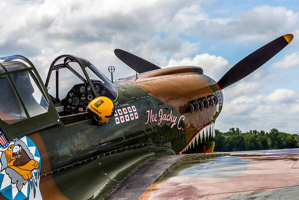 Curtiss-wright P40 Warhawk Poster featuring the photograph Curtiss-Wright P40 Warhawk by Mark Papke