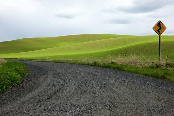Palouse Poster featuring the photograph Curves Ahead by Mary Lee Dereske