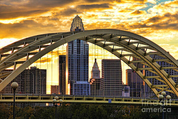 Daniel C Beard Bridge Poster featuring the photograph Daniel C Beard Bridge 9911 by Jack Schultz