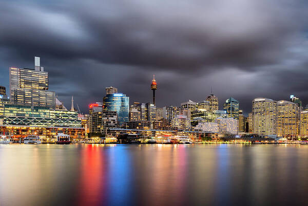 Outdoors Poster featuring the photograph Darling Harbour, Sydney - Australia by Atomiczen