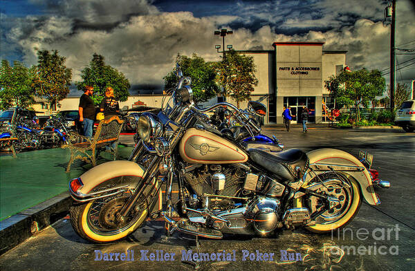 Road Poster featuring the photograph Darrell Keller Memorial Poker Run by Phillip Allen