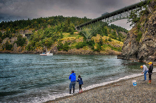 Whidbey Island Poster featuring the photograph Deception Pass by Kelly Reber